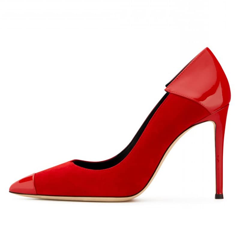 High Heels Mode Damen Prom Braut Hochzeit Schuhe Abend Party Anlass Kleid Sandalen-Red||40 - Afbeelding 3