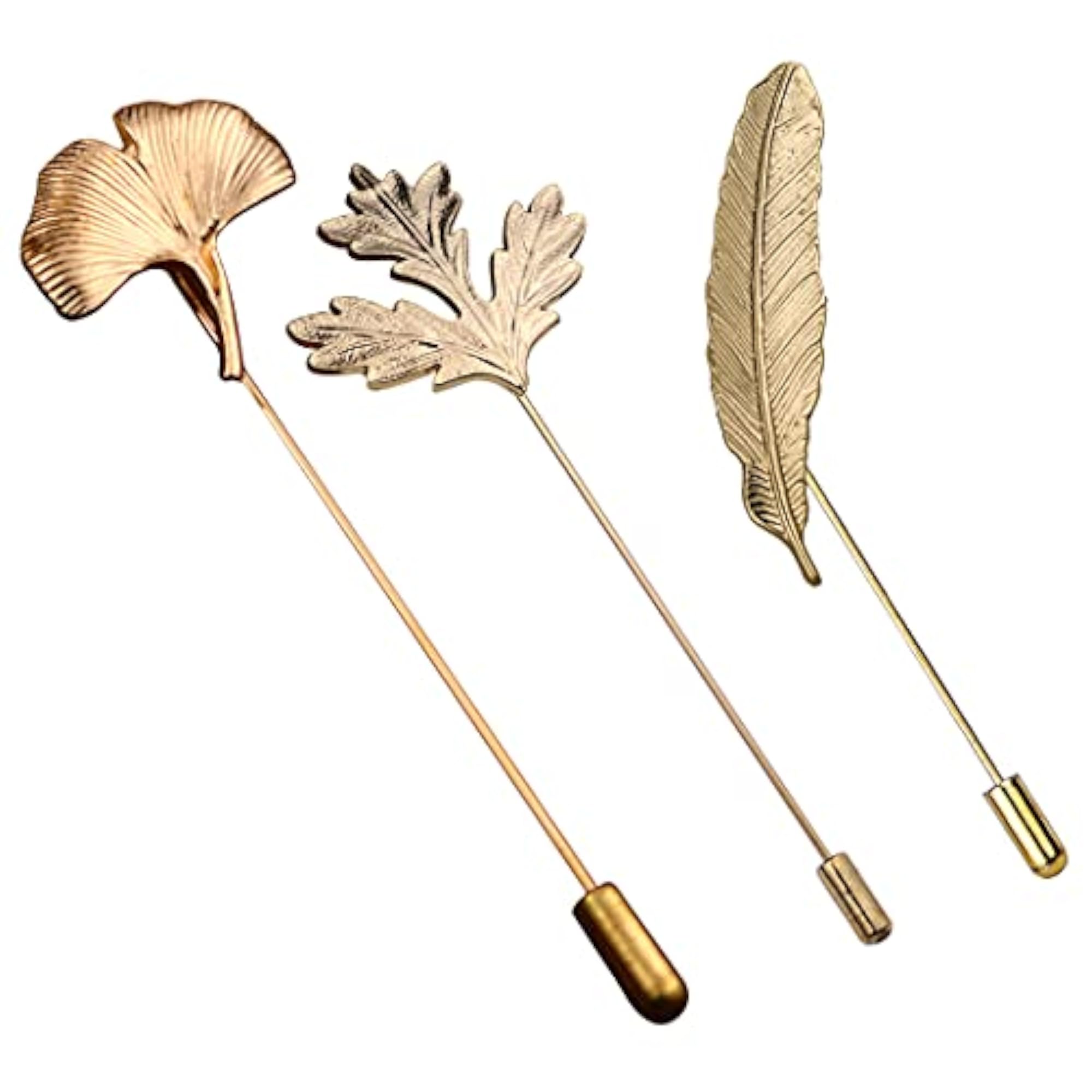Men's Alloy Lapel Pin Set, 3PCS