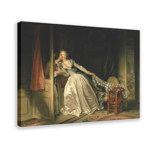 Tableau Fragonard The Stolen Kiss pour habiller un mur vide