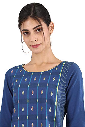Image of Aurelia Women's Cotton Solid Regular Kurta