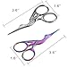 5 Pieces Stainless Steel Tip Classic Stork Scissors Crane Design 3.6 Inch Sewing Dressmaker Scissors for Embroidery, Craft, Needle Work, Art Work or Everyday Use (Style A)