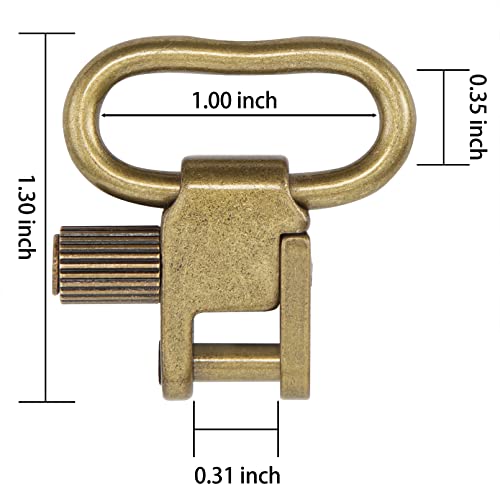 Image of VVAAGG Sling Swivel Mount 1 1.25 1.5 inch Two-Point Sling Attachment Clips