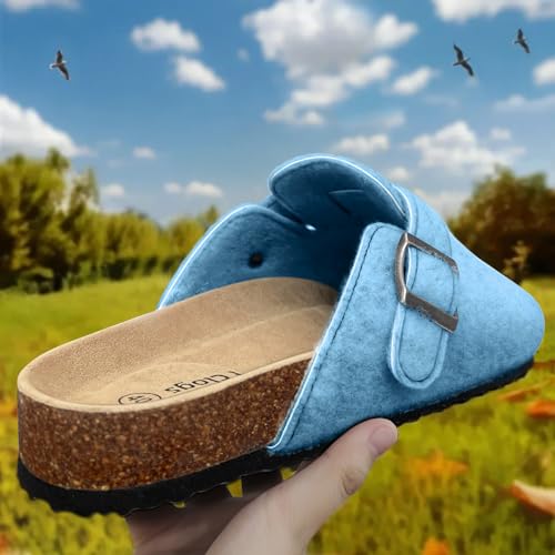 Image of BULLIANT Women Mules Clogs-Memory Foam Cushioned Cork Footbed-Fleece Lined | Unisex | Adjustable Fit | Memory Foam Cushioning | Wet-Resistant PU Shoes for Nurses & Housekeepers