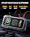 YaberAuto 10-in-1 Jump Starter with Air Compressor 6000A 150PSI Portable Car Battery Jump Starter (All Gas/10L Diesel) Jump Box Car Battery Jumper Starter Portable Jumper Cables, Gloves, 150WDC, Light