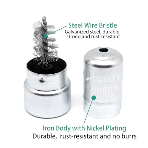 Image of Battery Terminal Cleaner Kit, 2pcs Battery Terminal Brush, 2pcs Lead Shims, 10pcs Anti-Corrosion Fiber Washers, for Car Marine Boat RV