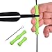 EOUS Bow String Finger Savers Archery Finger Guard Recurve Bow Finger Tabs String Finger Rollers,Silicone,Green