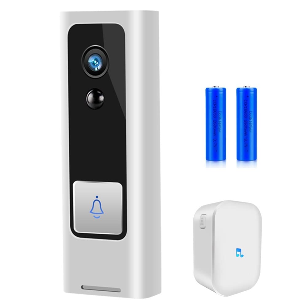 Timbre Inalámbrico con Camara, Timbre de vídeo Tuya 1080P HD, Monitor inalámbrico for bebés, Timbre for Puerta de casa, teléfono PIR, Seguridad de Movimiento, videoportero for el hogar(Option 3)