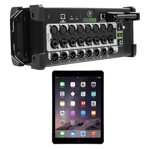 DL16S 16-Channel Wireless Digital Live Sound Mixer with Built-In Wi-Fi + iPad Air 2