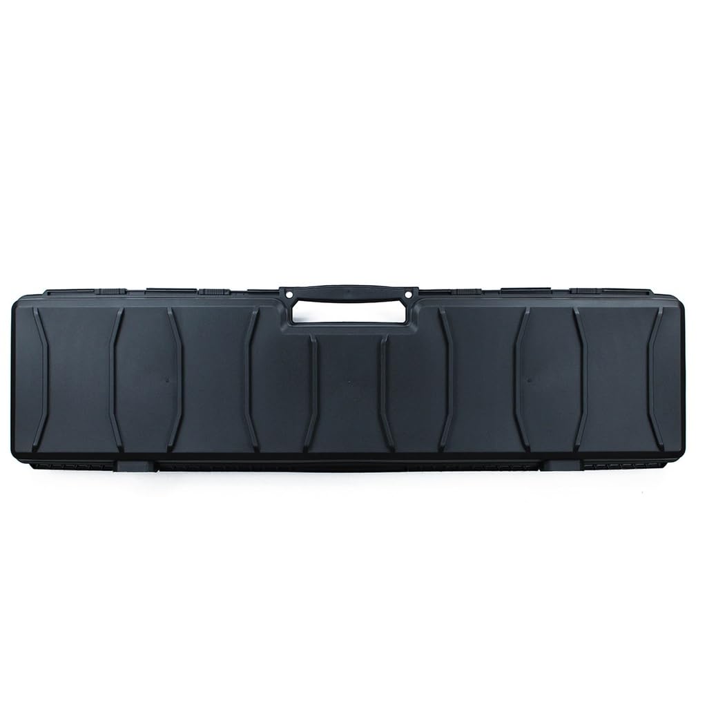 Genérico Maleta Rígida para Fusil, 120 cm, Interior de Espuma, Negro, para Rifles de Airsoft, Paintball y Aire comprido. Corsair de Corso