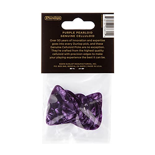 Dunlop 483 Picks GENUINE CELLULOID CLASSIC purple, Medium - Les Beatles, Paul McCartney, John Lennon, RIngo Starr, George Harrison Dunlop 483 Picks GENUINE CELLULOID CLASSIC purple, Medium – Image 6