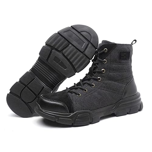 Image of SUADEX Steel Toe Boots for Men Women Indestructible Non Slip Comfortable Work Boot Safety Construction Shoes