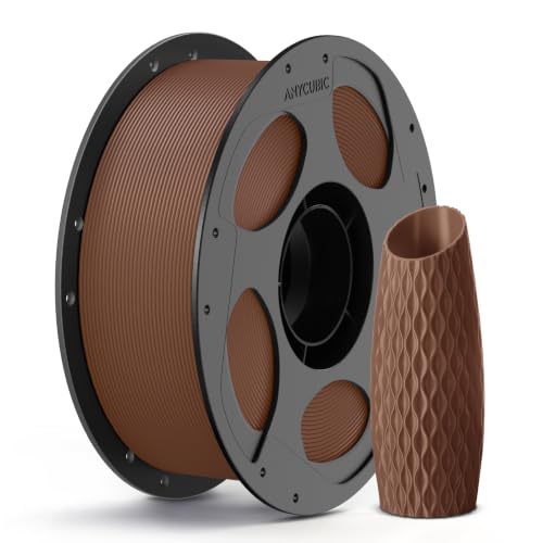 ANYCUBIC PLA 3D Printer Filament, 3D Printing PLA Filament 1.75mm Dimensional Accuracy +/- 0.02mm, 1KG Reusable Spool (2.2 lbs), Bronze
