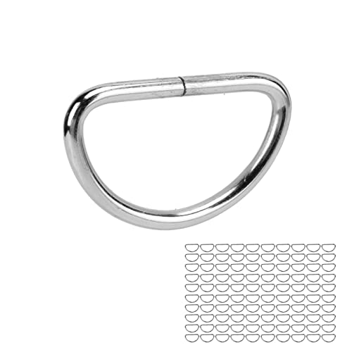 Anillos en D metálicos Omabeta de 32mm para fabricar collares de perros resistentes