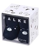 FALKE Unisex Baby Bear Socken Baumwolle Blau kurze Babysocken mit Motiv dick mit Plüsch und Gesicht vom Bär in Geschenkbox 1 Paar