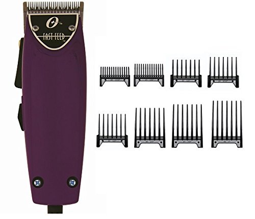 Oster Fast Feed Limited Edition Purple Hair Adjustable Pro Clipper + 8pc Combs