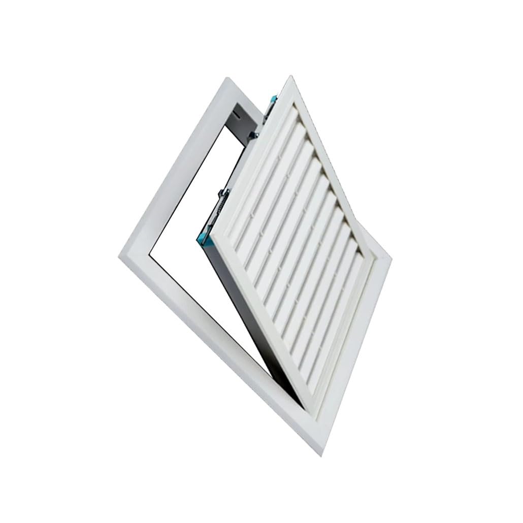 200 X 200 Mm Cubierta De Ventilación Ranuras De Ventilación Cuadradas Planas Aberturas De Ventilación HVAC Para Baño Oficina En Casa - Rejilla | 50x50cm/20x20in