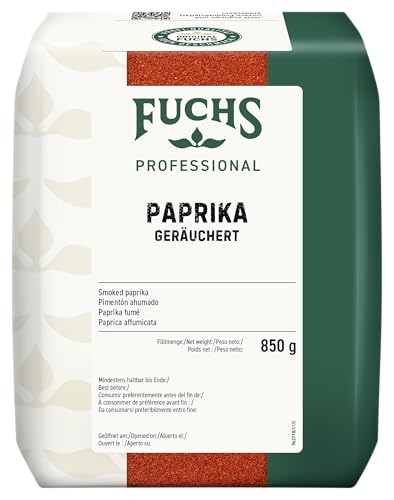Fuchs Professional - Paprika fumé | 850 g | Épice avec une note fumée pour les trempettes, les marinades et le goulasch | Qualité professionnelle pour les consommateurs en vrac et la gastronomie