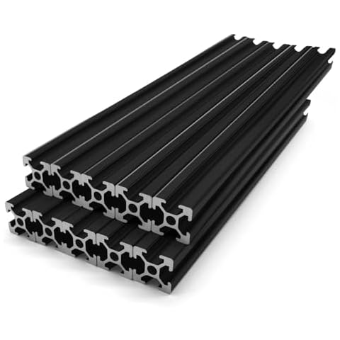 SeekLiny 10PCS T Slot 2020 Aluminum Extrusion European Standard 2000mm(78.6’’) Length Anodized Extruded Aluminum for CNC DIY 3D Printer and Industrial Bracket Making Cover