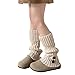 Pyasuye Leg Warmer Stockings Retro Socks Fashion Retro Socks Knitted Leg Covers Children Crochet Stockings for Girls 3-13 Year