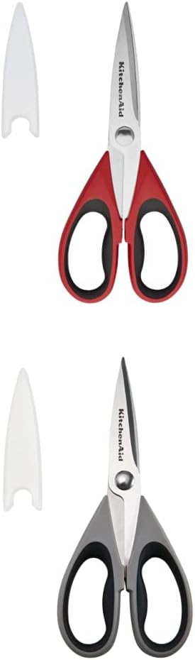 KitchenAid All Purpose Shears with Protective Sheath, 8.72-Inch, Red & KitchenAid All Purpose Shears with Protective Sheath, 8.72-Inch, Gray