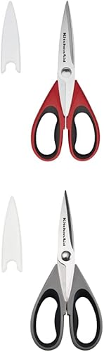 KitchenAid Tijeras multiusos con funda protectora, 8.72 pulgadas, tijeras multiusos Red & KitchenAid con funda protectora, 8.72 pulgadas, gris