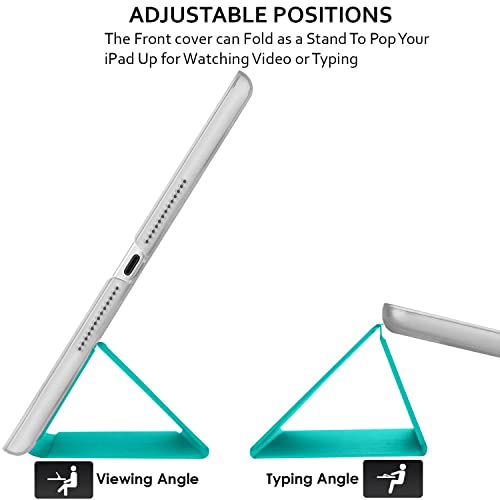 Image of DuraSafe Cases for iPad PRO 12.9 Inch 5th 4th [ Pro 12.9 4 5 Generation 2020 2021 ] A2378 A2461 A2379 MHNR3HN /A MHNT3HN /A Trifold PC Lightweight Smart PU Leather Protective Hard Back Cover - Green