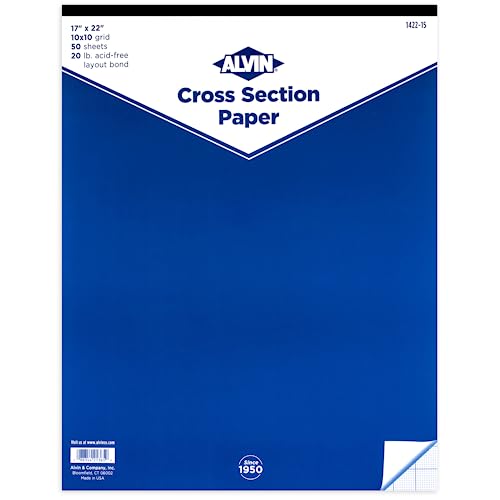 ALVIN Quadrille Paper Pad 50 Sheets of 17