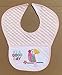 3pcs Pink,3pcs Yellow Bib to Cross Stitch, 14ct, Cotton Big Size Thick Cotton Blank Bib Cross Stitch Kit