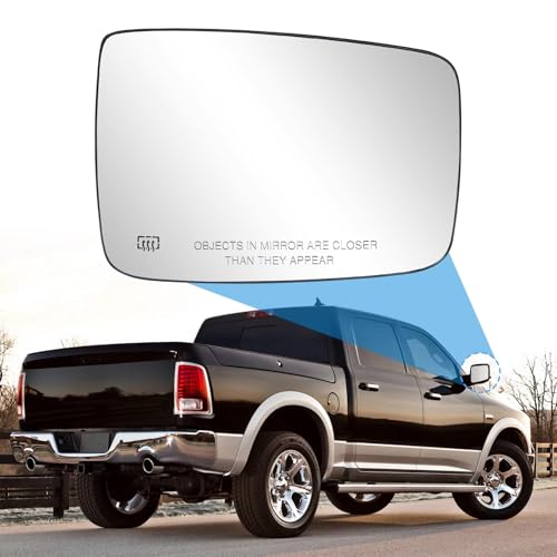 Verre de rétroviseur chauffant Dodge Ram 1500 angle réglable dégivrage optimal - 6