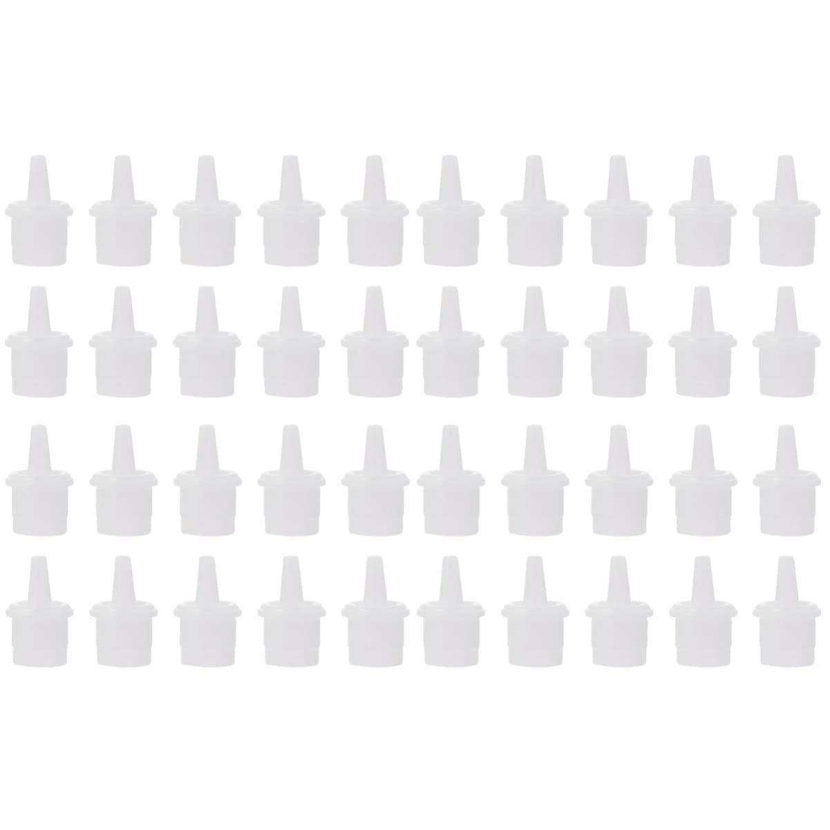 FOMIYES 2sets Eyelash Grafting Bottle Tips Double Sided Adhesive Glue Bottle Cap Small Plastic Tip for 50pcs*2