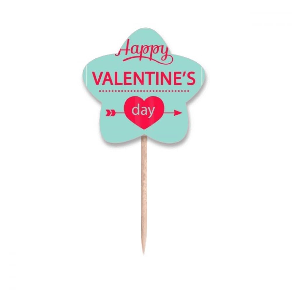 Cure-dents cœur vert étoilé pour partager des moments de tendresse à la Saint-Valentin