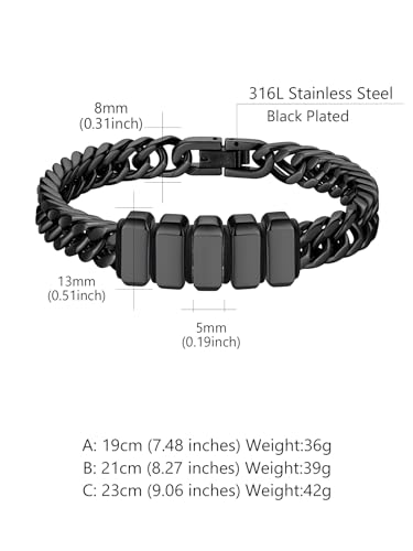 Pulsera personalizada de eslabones cubanos para hombre miniatura 6