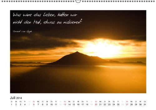 Weisheiten über das Leben (Wandkalender 2014 DIN A2 quer): Weisheiten über das Leben und Fotografie vereint (Monatskalender, 14 Seiten)