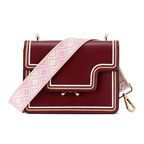 Image of ZOOEASS Wide Shoulder Strap Adjustable Replacement Belt Guitar Style Crossbody Bag Handbag Strap Multicolor Canvas Straps(Wide:1.5in)(Color14)