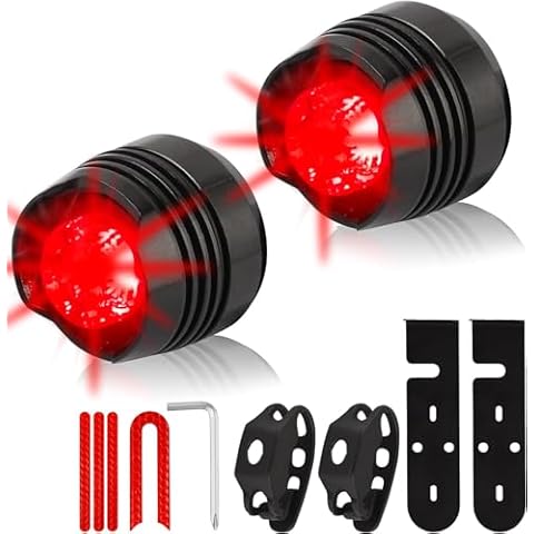 Warning Light,2-Pack Scooter/Bicycle Rear Light/Warning Light M365 Pro2 1S Eries Electric Scoote,Bicycle Turn Signal Adjustable Direction,Bicycle Rear Light Cover