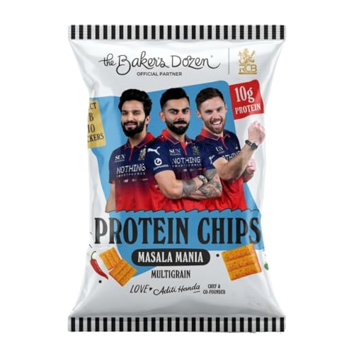Image of The Baker's Dozen Protein Chips Masala Mania, 45G