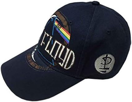 Pink Floyd Unisex Dark Side of the Moon Distressed Emblem Navy Blue Baseball Cap, One Size image 4