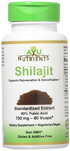 Shilajit Extract - 750 mg (60% Fulvic Acid) | Made in USA | Highest Potency and Purity on The Market - 60 Vegetarian Capsules (60 Ct) Shilajit Extract - 750 mg (60% Fulvic Acid) | Made in USA | Highest Potency and Purity on The Market - 60 Vegetarian Capsules (60 Ct)