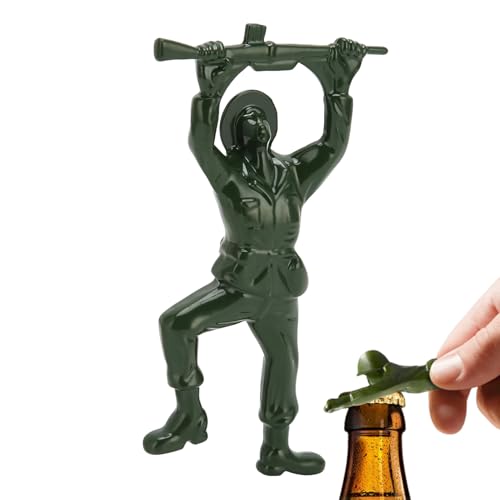 Abrebotellas - Removedor Manual de en Forma de Hombre 3D | Abridor Manual Metalico Botella Verde | Para Hombres y Mujeres, Bebidas, Vino, Cocina, Bar, Restaurante, Fiesta, Camping y