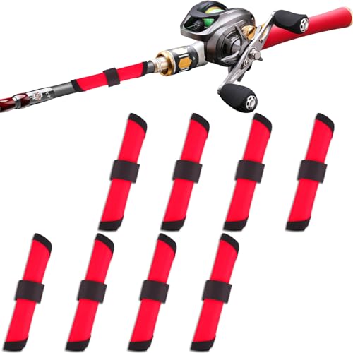 USCAUK 8 Pack Fishing Lure Cover Wraps for Rod 6 Sleeves Armour Lureshield Bait Storage Shield Armor Hook Protector Accessories