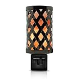 Himalayan Glow Natural Pillar Basket Wall Salt Lamp Night Light with Pink Salt...