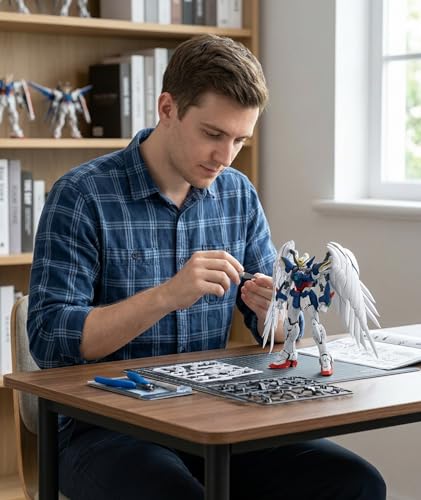 Image of Model Kit, Action Figures, Action Figure Model with Detailed Design, Anime Collectible for Display Showcase, Action Figures Toys, Plastic Model Kit, Plastic Model Assembly Kit, One Piece Figure (white)