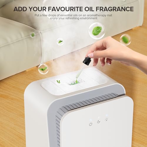 2500 sq.ft Dehumidifier for Home and Basement,Max 34 Pints Dehumidifier with Drain Hose,Ultra Quiet with Auto Defrost,Three Modes,Intelligent Dehumidifier for Bedroom,Bathroom,Large Room (Black) by Onsekin - Image 9