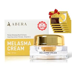 ABERA Melasma Cream (Premium Version) – Cream for Face Treatment, Cream for Hydrating to Plump and Repair Dry Skin, Safe for Sensitive Skin (1 Box + 5 Eye)