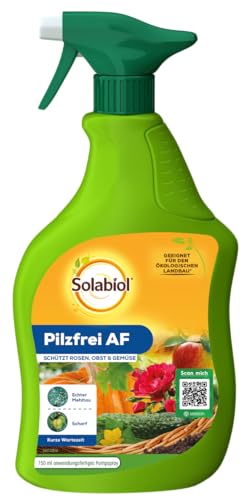 Preisvergleich Produktbild Solabiol Pilzfrei AF, anwendungsfertiges biologisches Pilzmittel gegen Echten Mehltau an Rosen, sowie Obst- und Gemüsearten, 750 ml Pumpsprüher