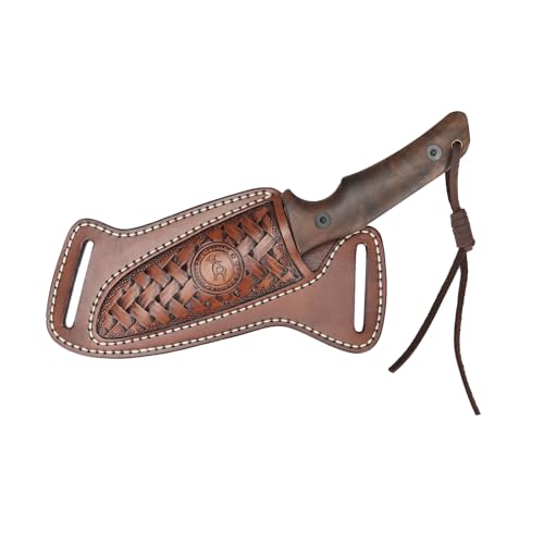 Leather Fixed Blade Knife Sheath Right Cross Draw...