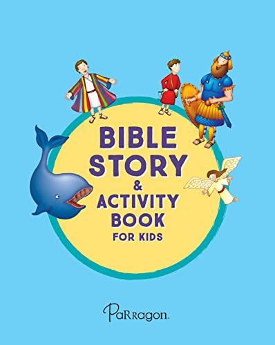 Bible Story And Activity Book For Kids Ages 4 To 8: Over 100 Colorful Activities Including Coloring, Puzzles, Mazes, Connect The Dots, Drawing, And Stickers #TOP2