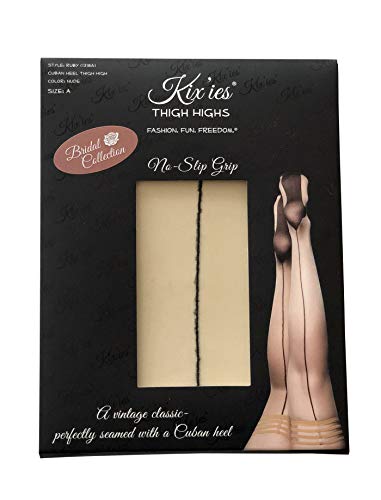 Image of Kix'ies Bridal Hosiery Thigh High Stockings For Women with No-Slip Stay Up Grip | Bridal Lingerie - Bridal Wedding Collection