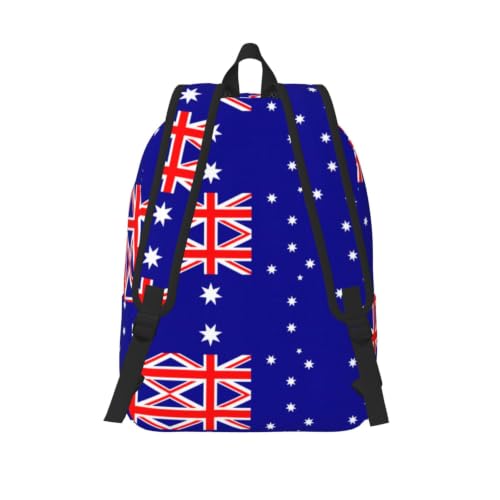 Mochila de lona con la bandera australiana CHAbu estilo clásico a la moda 3