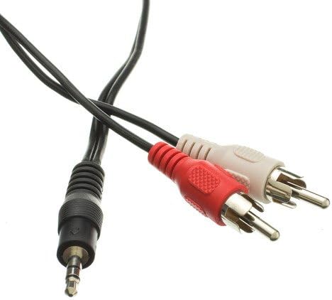 CableWholesale 2 RCA Male / 3.5mm Stereo Male 35-Feet Cable (2RCA-STE-35)